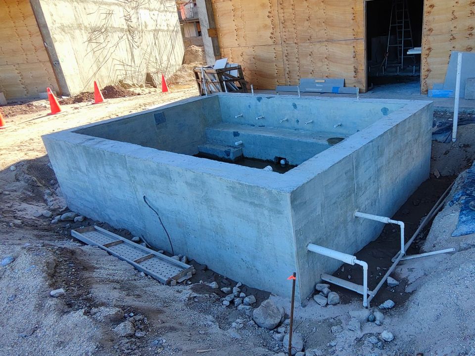 Jacuzzi en construcción